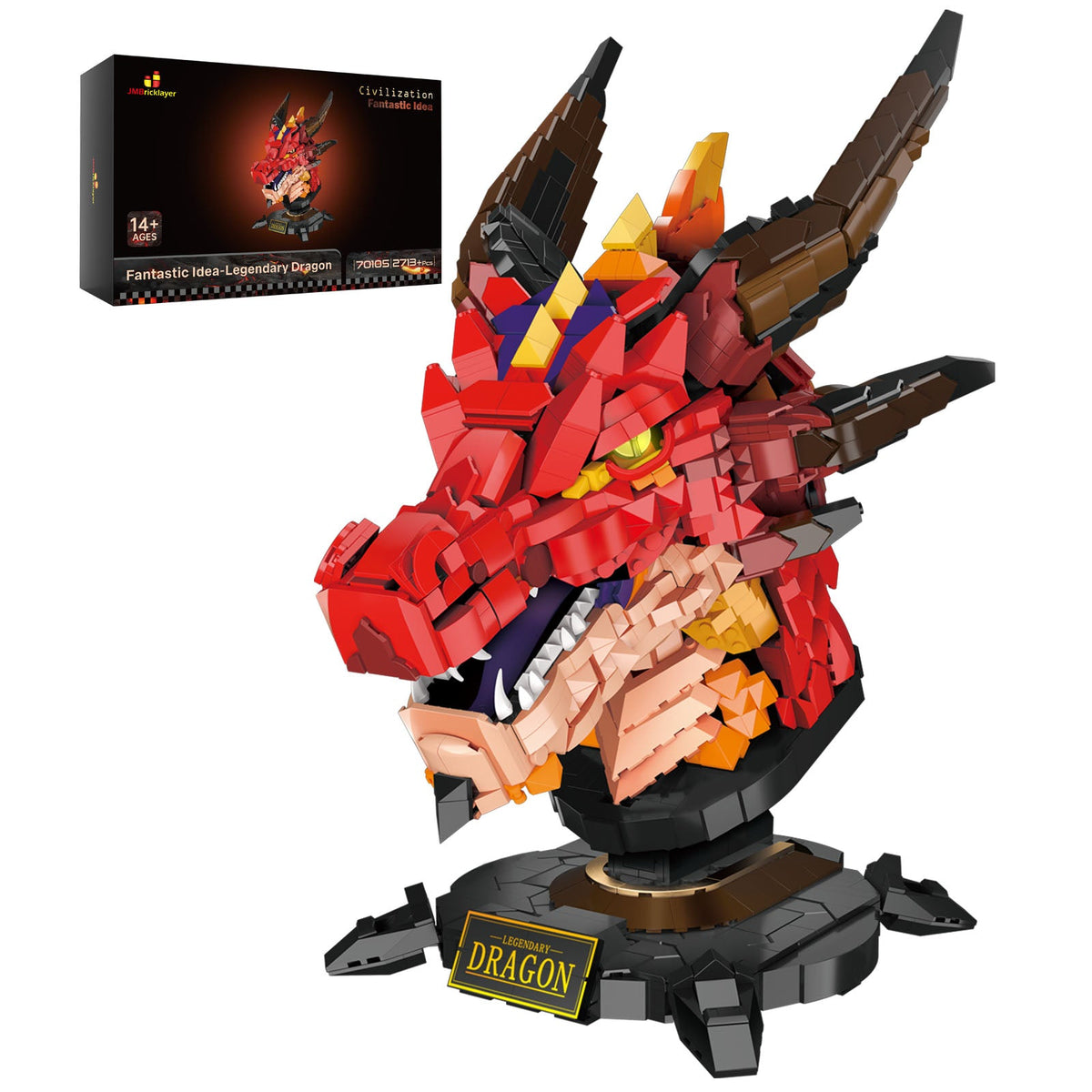 Tête de dragon, vue principale