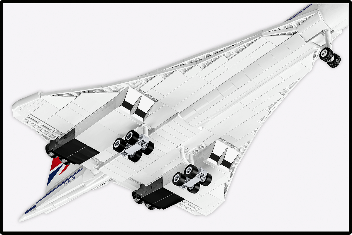 Avion de ligne supersonique à aile delta, échelle 1:100, vue 7