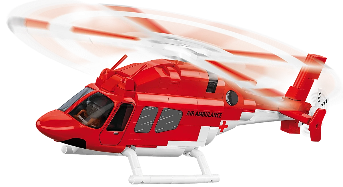Hélicoptère d'ambulance aérienne, échelle 1:48, vue principale