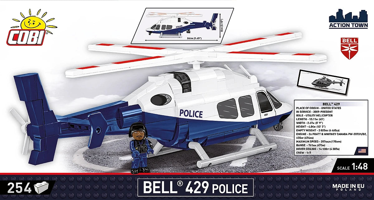 Hélicoptère de police, échelle 1:48, vue 5