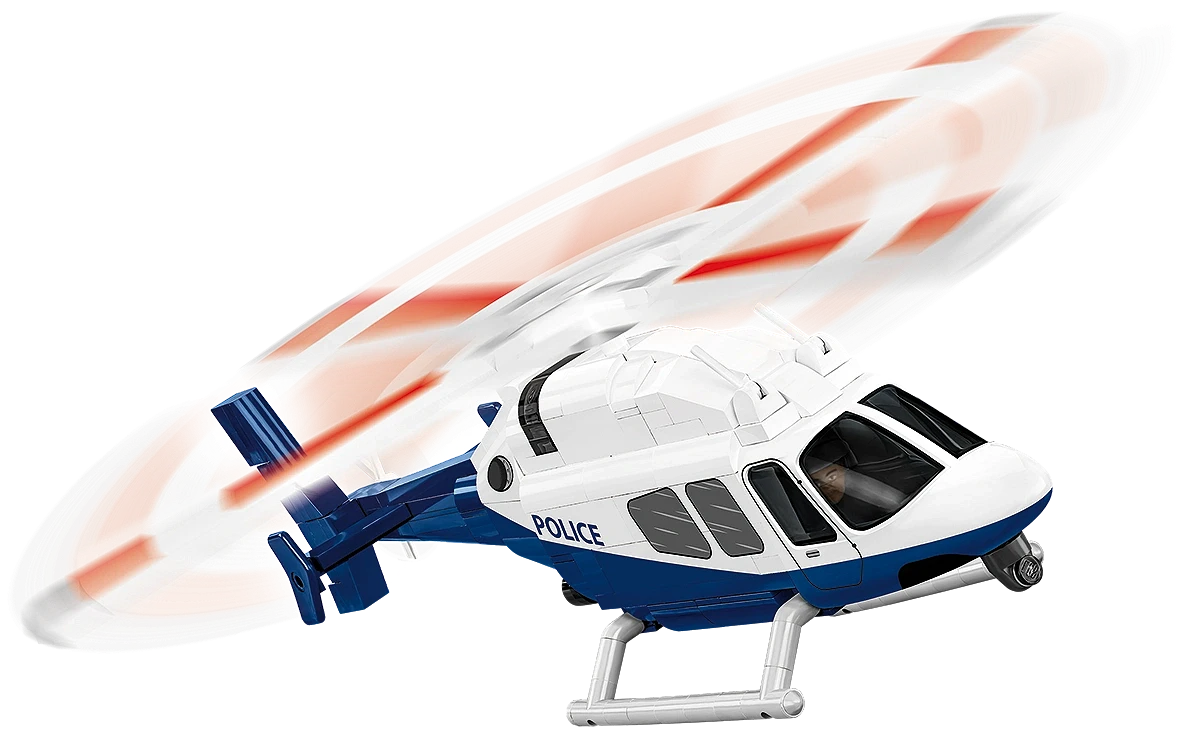 Hélicoptère de police, échelle 1:48, vue principale