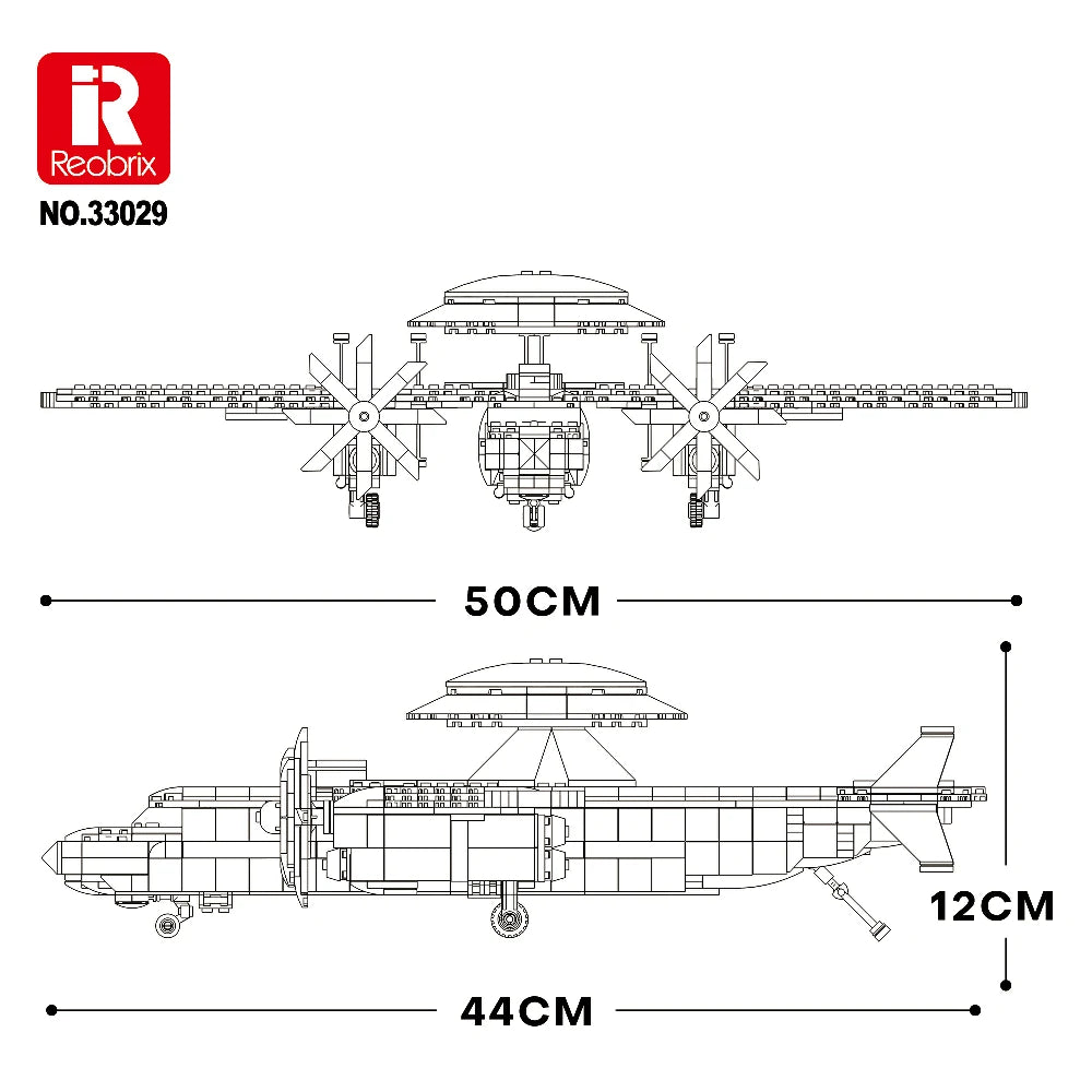 Avion de guet aérien embarqué à radar dorsal, vue 5