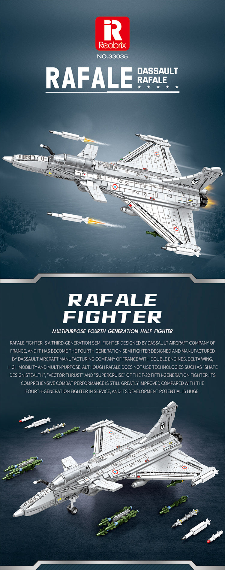 Chasseur polyvalent à aile delta et plans canard, vue 3
