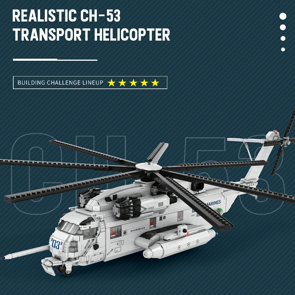 Hélicoptère lourd de transport, vue 3
