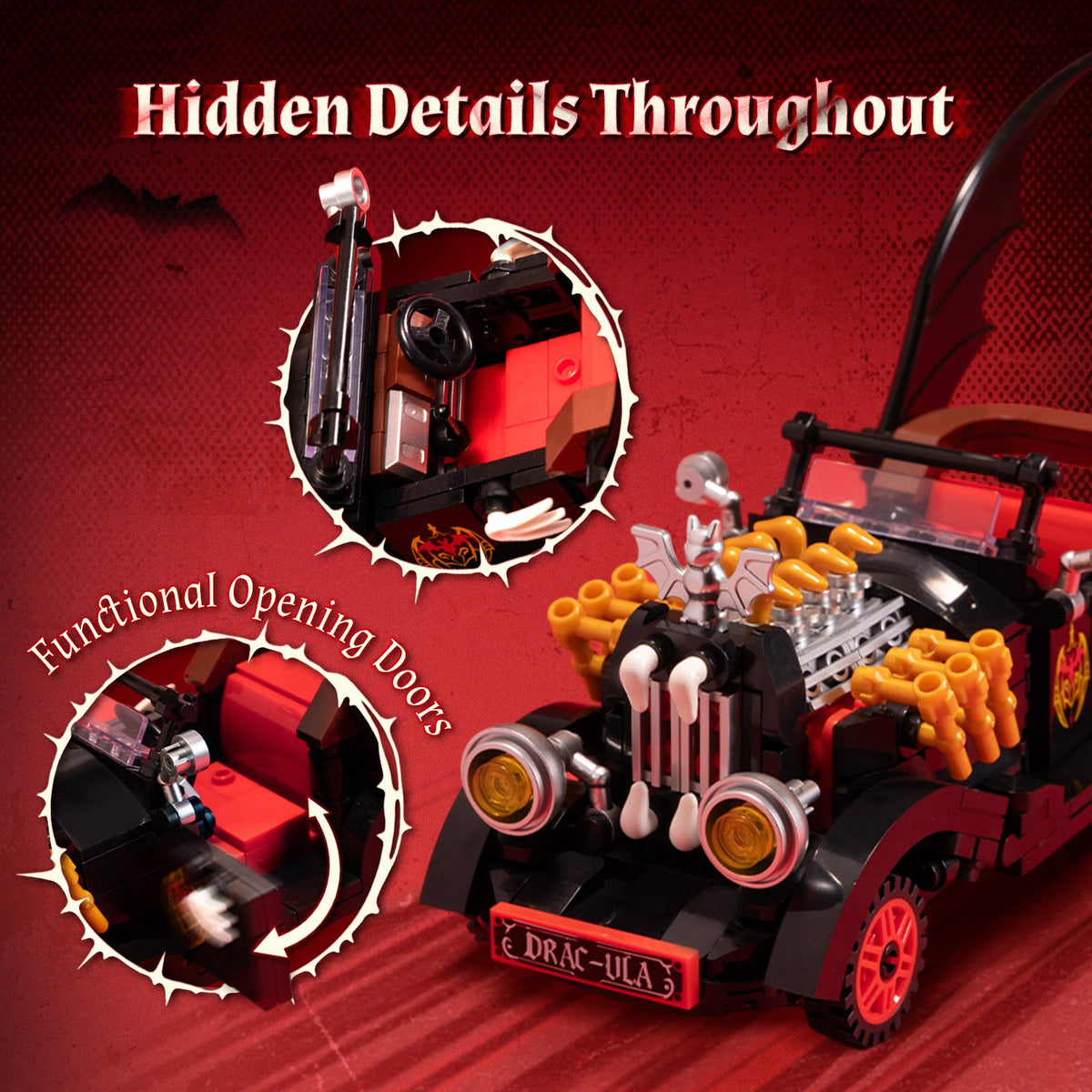 Voiture ancienne du vampire, vue 4
