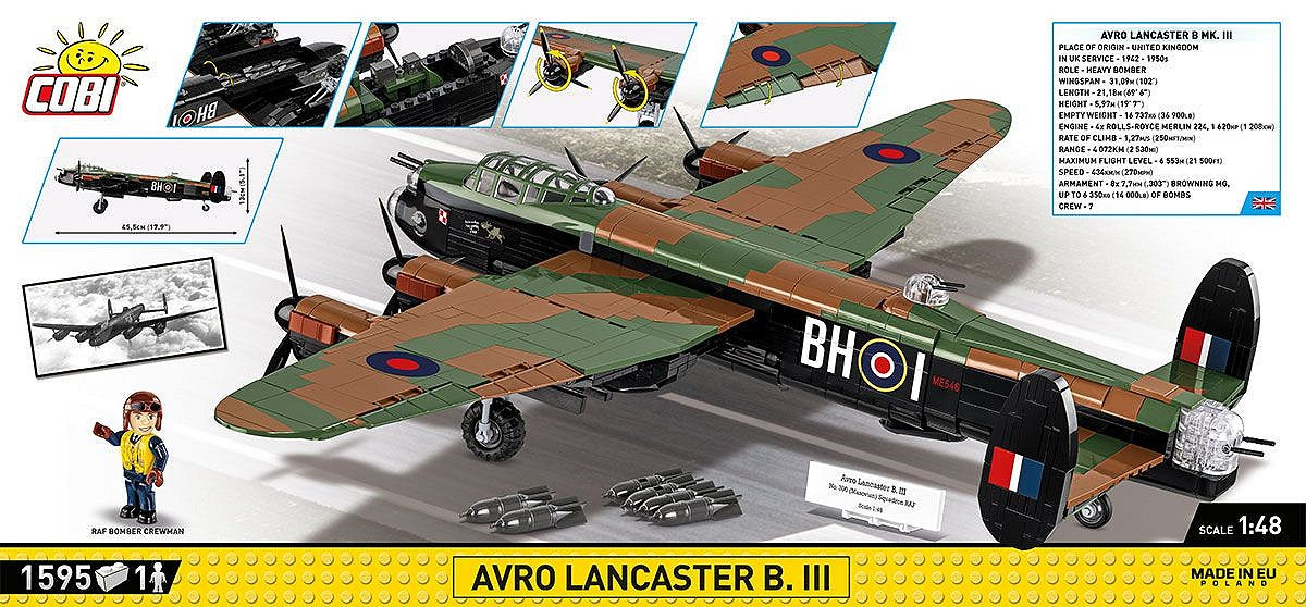 Bombardier lourd quadrimoteur britannique de 1942, échelle 1:48, vue 5