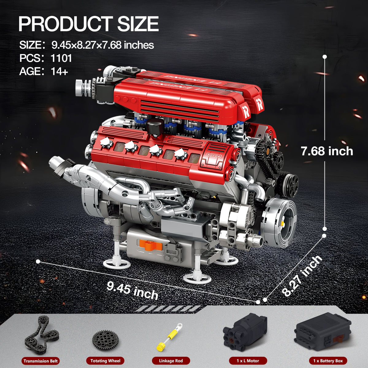 Moteur V8, vue 6