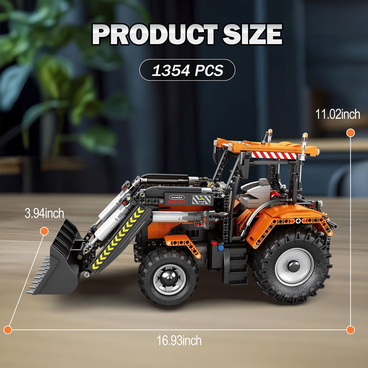 Tracteur chargeur, vue 2