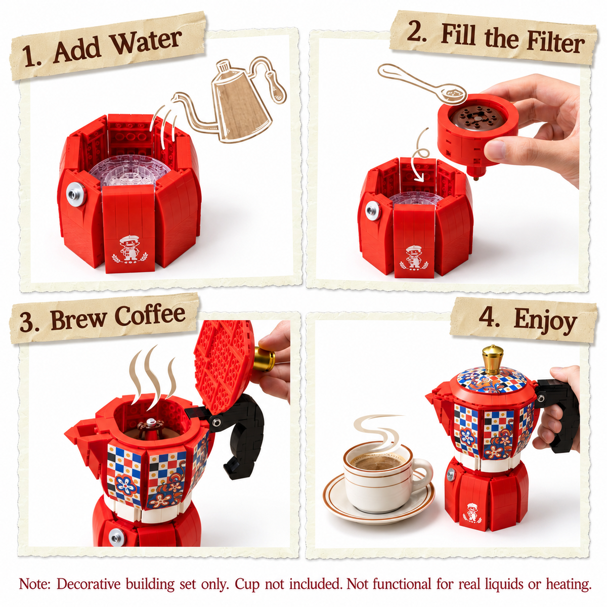 Cafetière italienne, vue complémentaire 5, lumière harmonisée