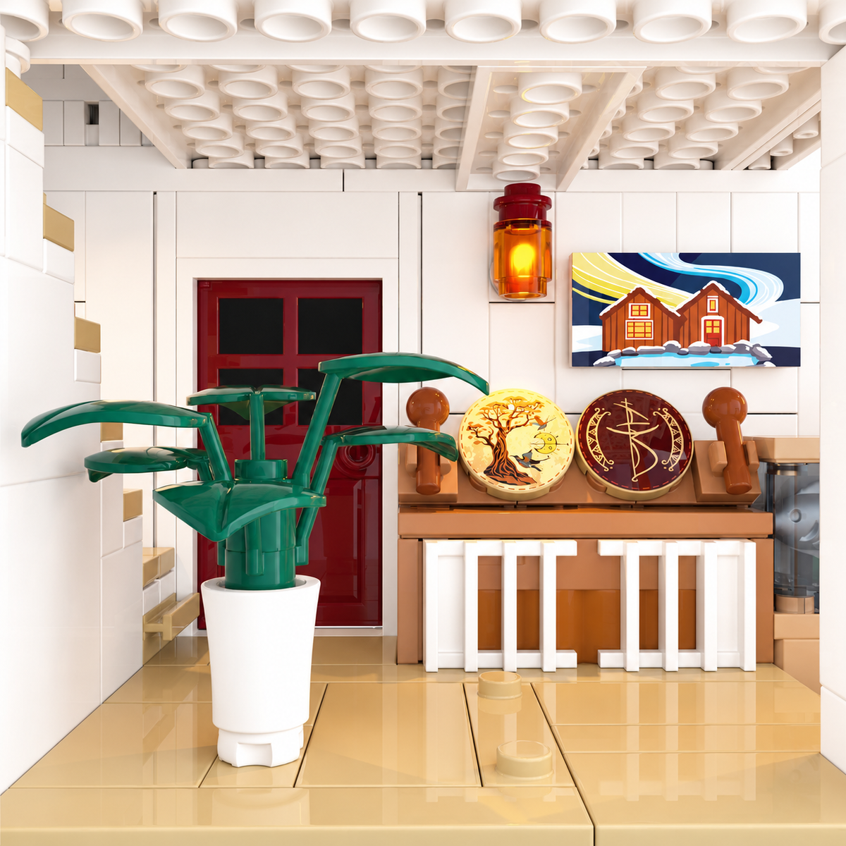 Chalet spa et source chaude, avec lumières, vue complémentaire 5, lumière harmonisée