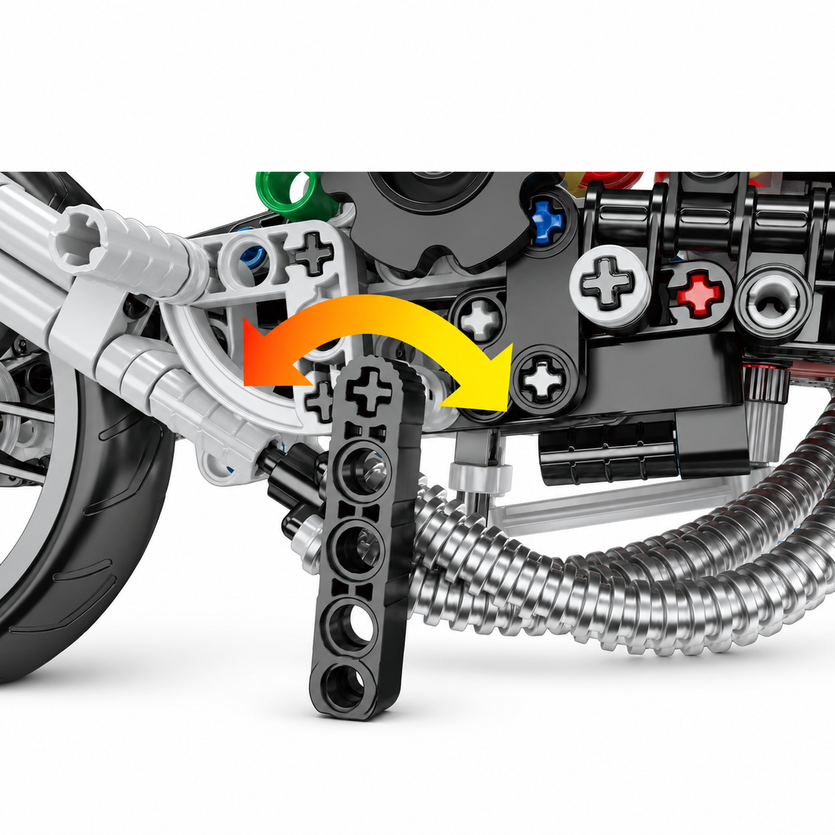 Moto hypersportive à compresseur, carénage carbone