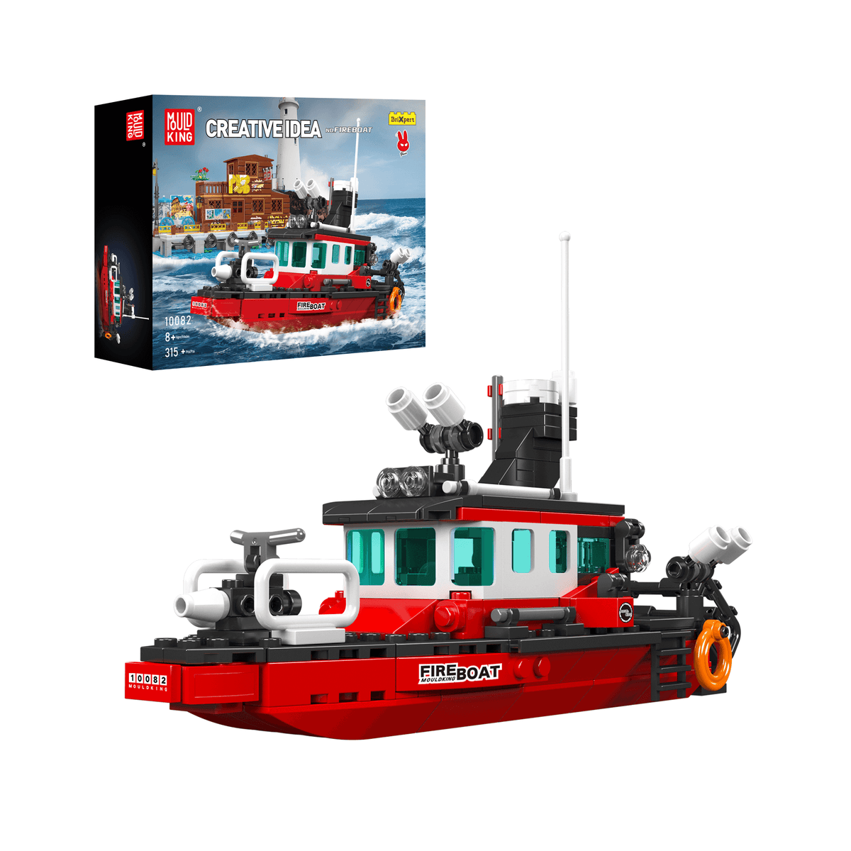 Bateau-pompe des pompiers du port, vue principale