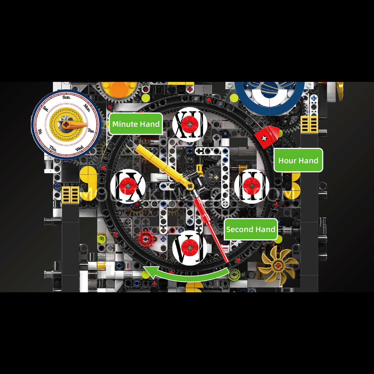 Horloge futuriste, vue 2