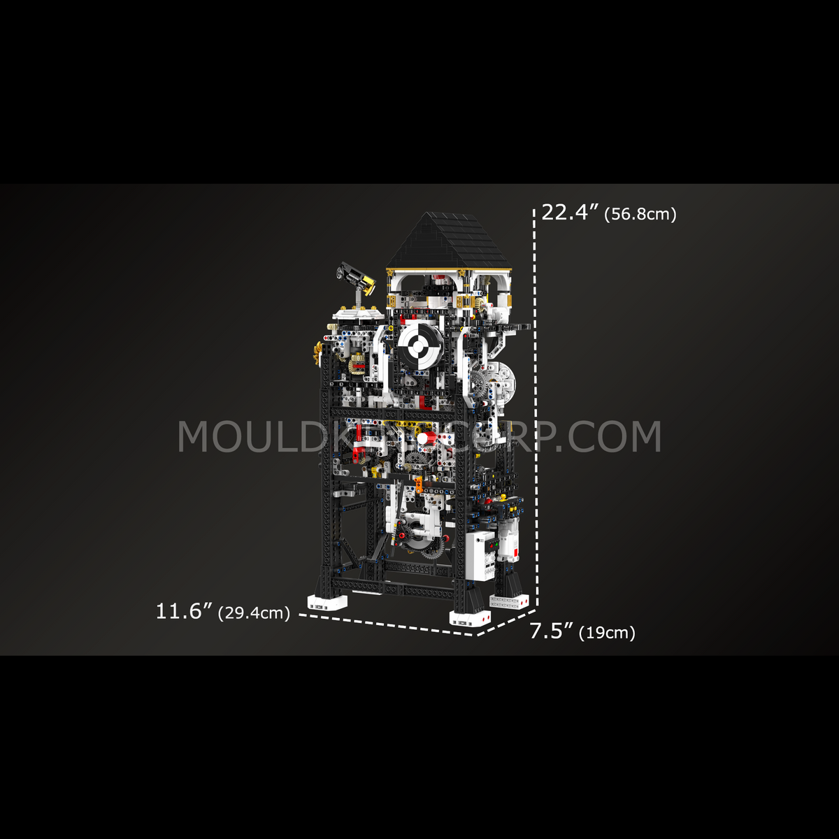 Horloge futuriste, vue 6