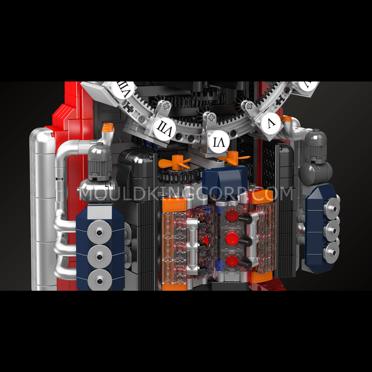 Horloge moteur, vue 5