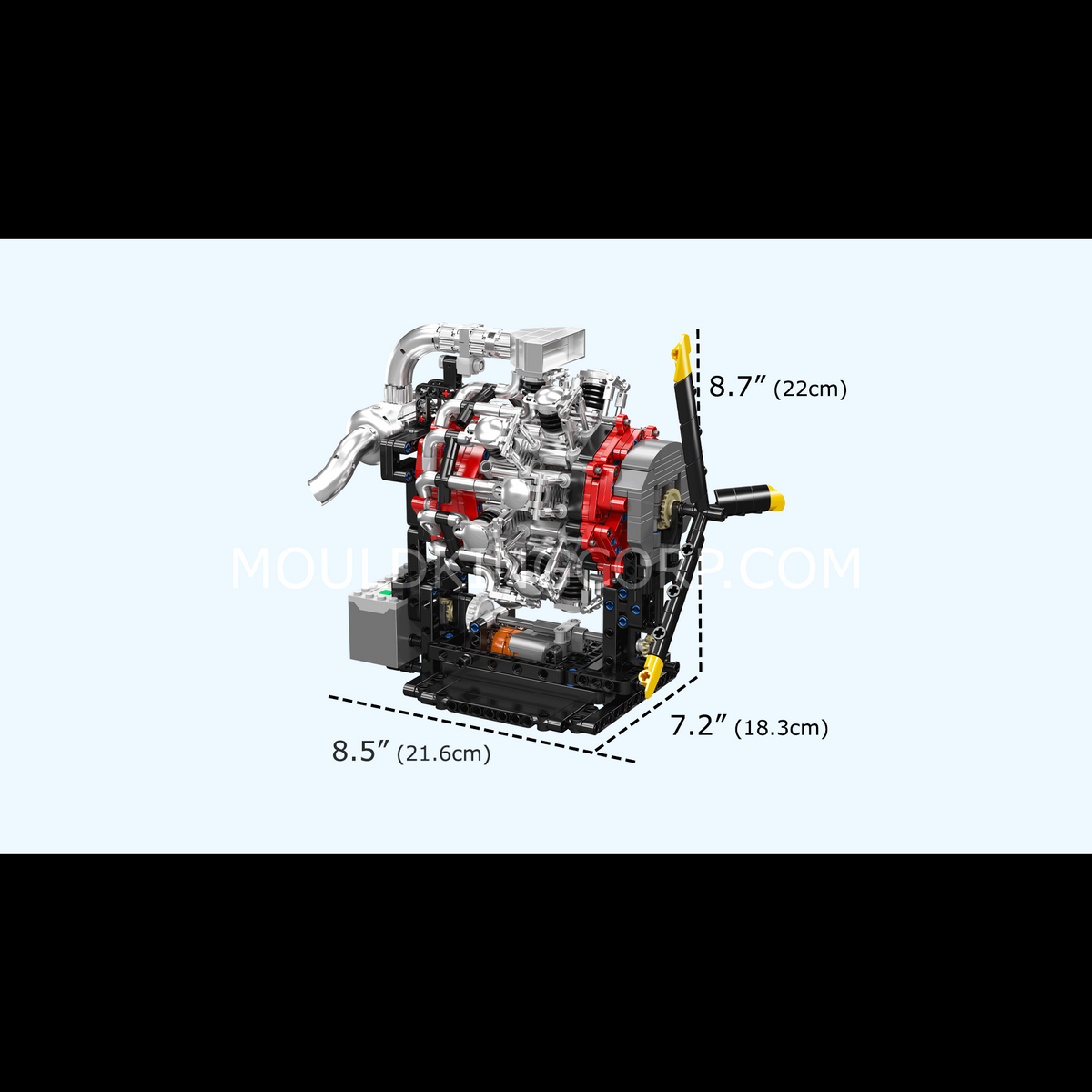 Moteur d'avion en étoile, maquette motorisée, vue 6