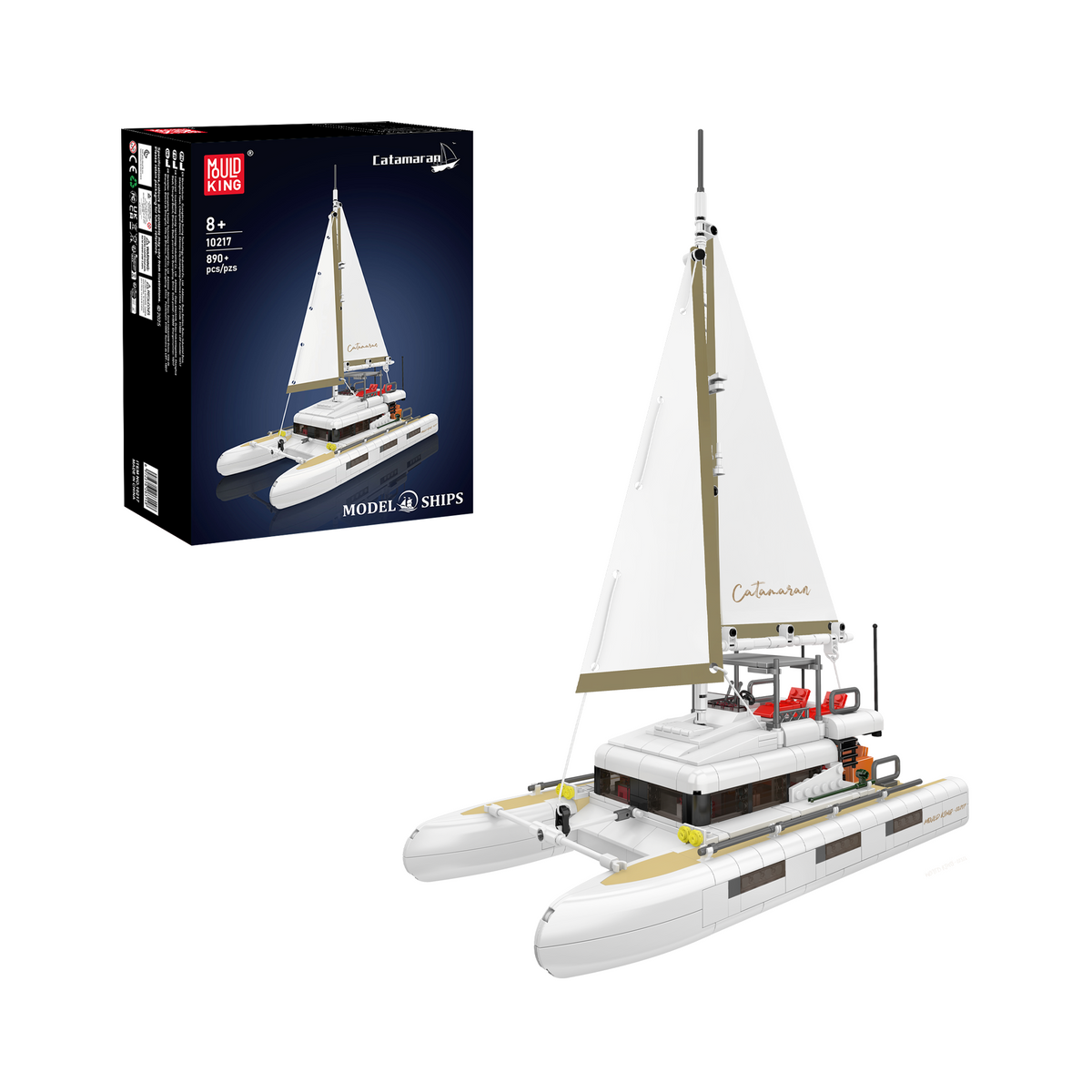 Catamaran à voile, vue principale