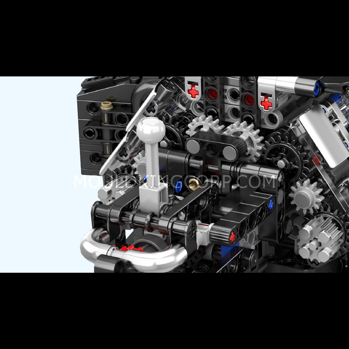 Moteur W12 biturbo à bloc transparent, vue 2