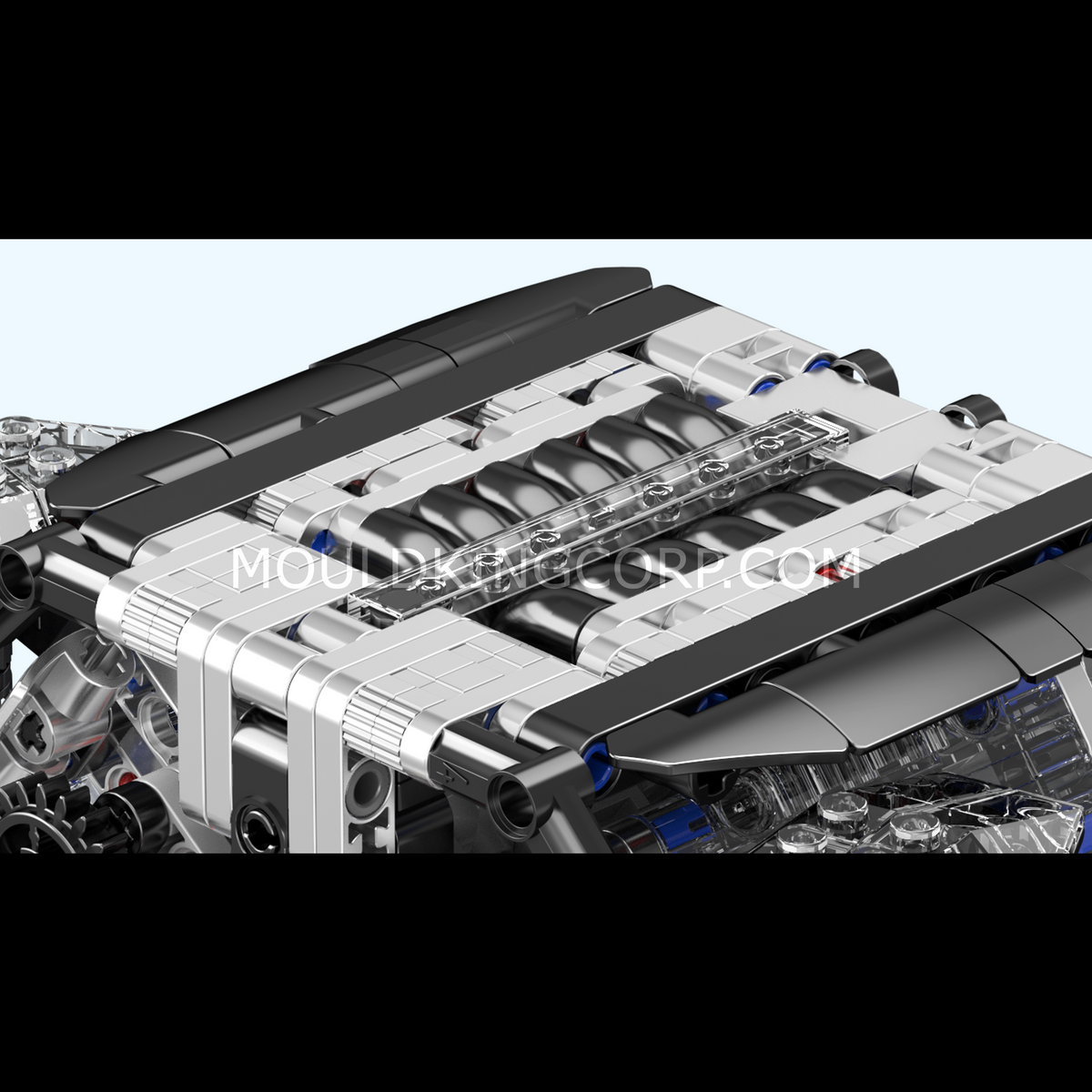 Moteur W12 biturbo à bloc transparent, vue 5
