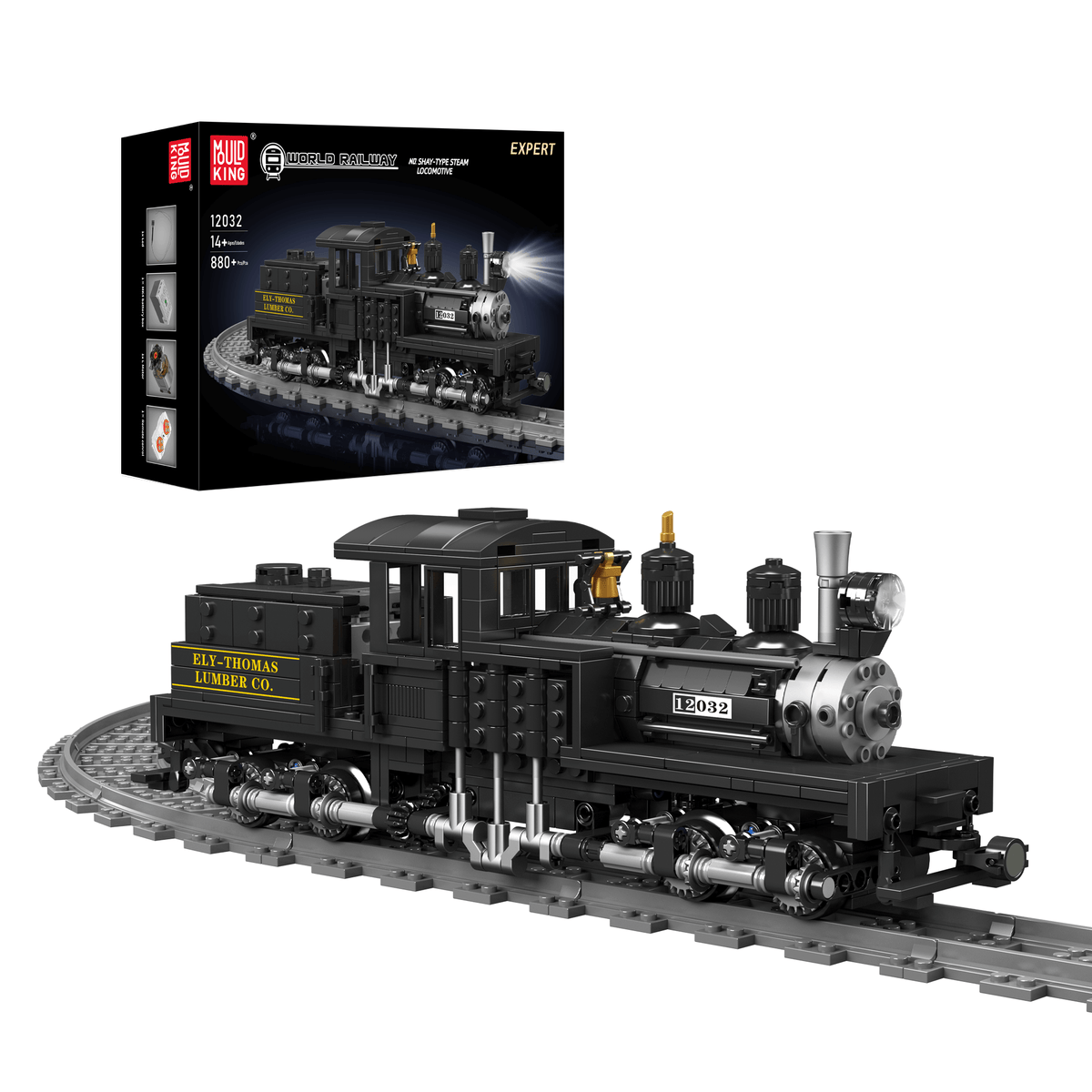Locomotive forestière à engrenages, vue principale
