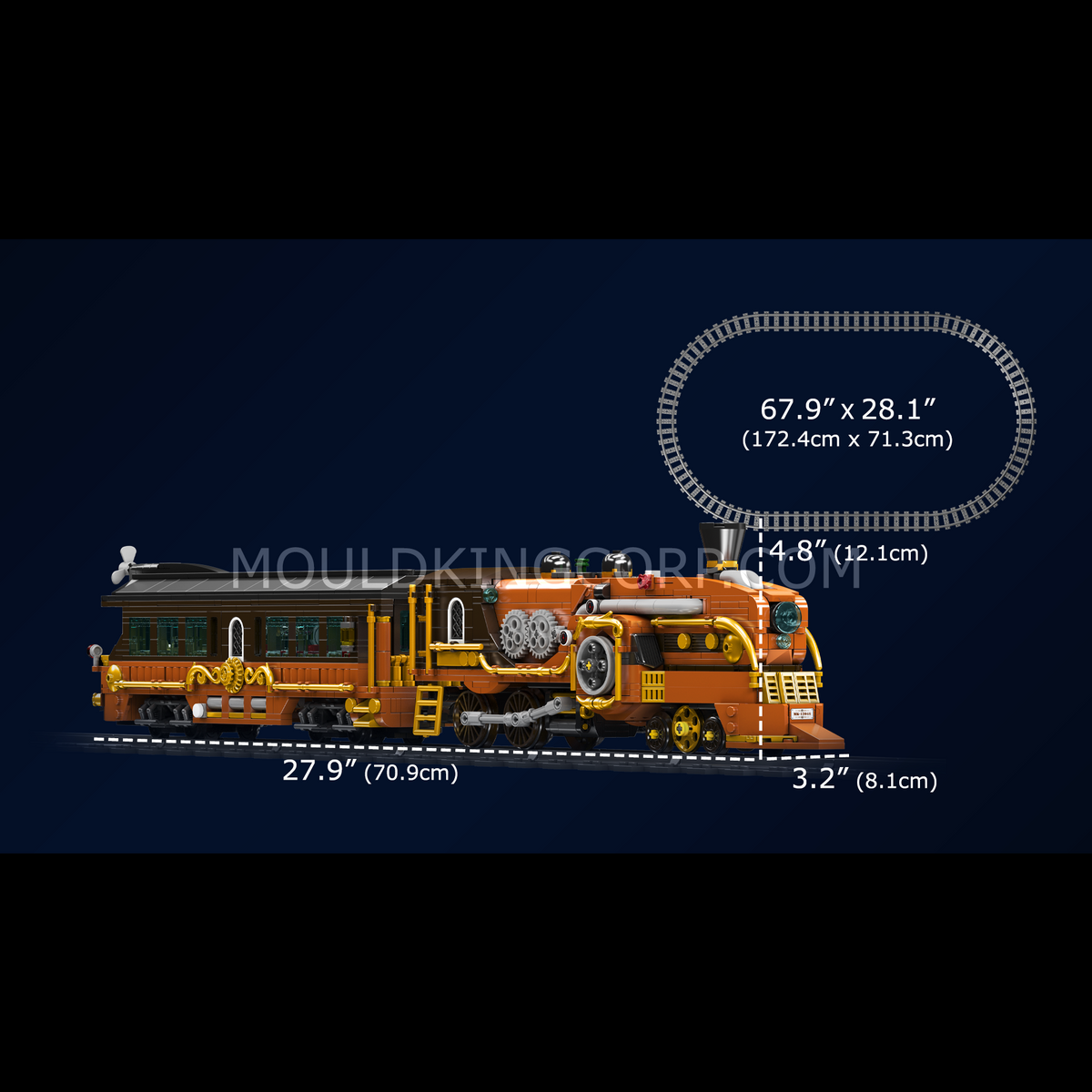 Train steampunk, vue 6