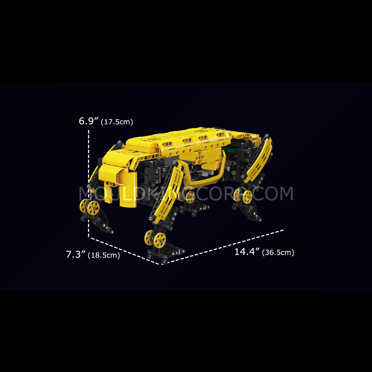 Chien robot quadrupède télécommandé, vue 6