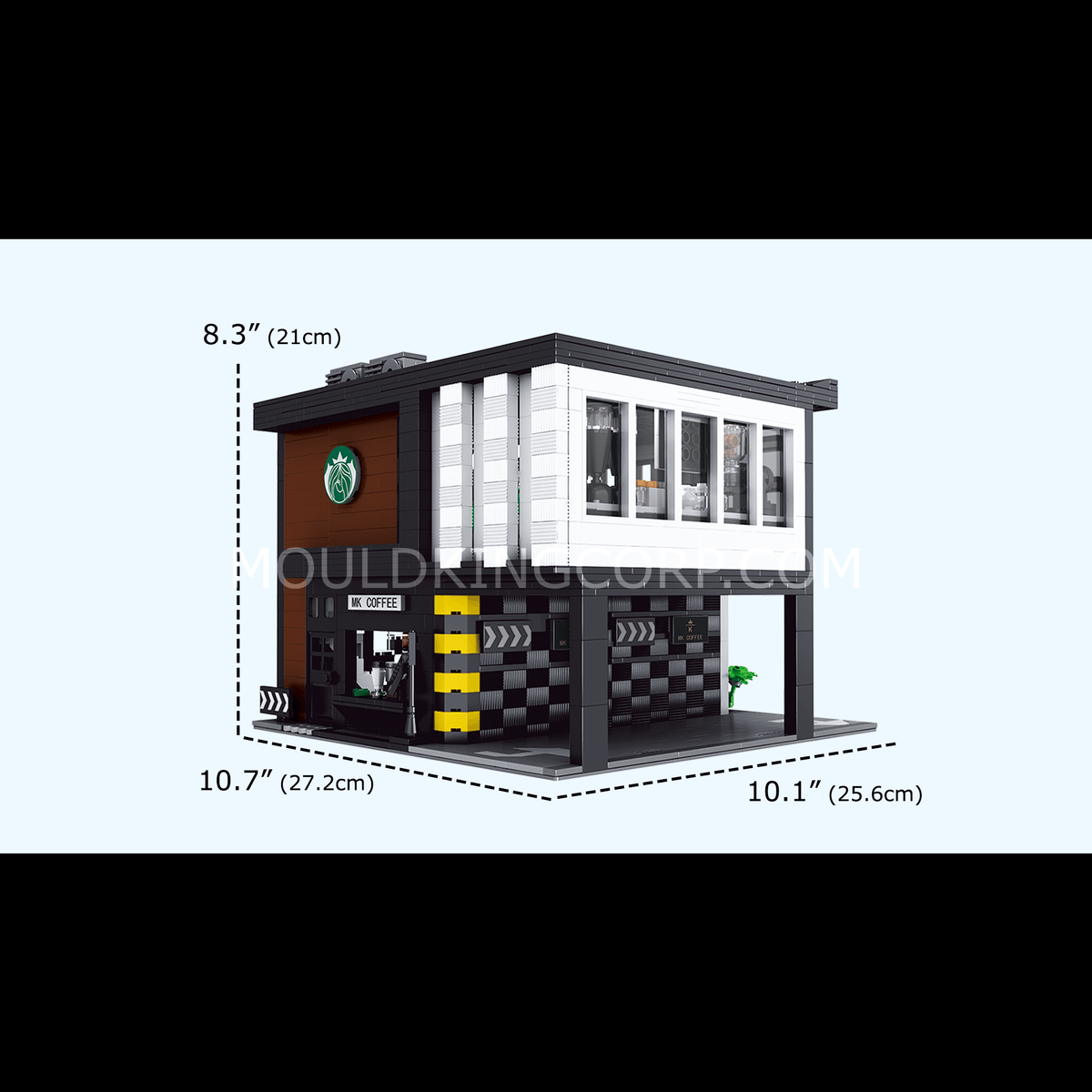 Café moderne modulaire, éclairage intérieur, vue 6