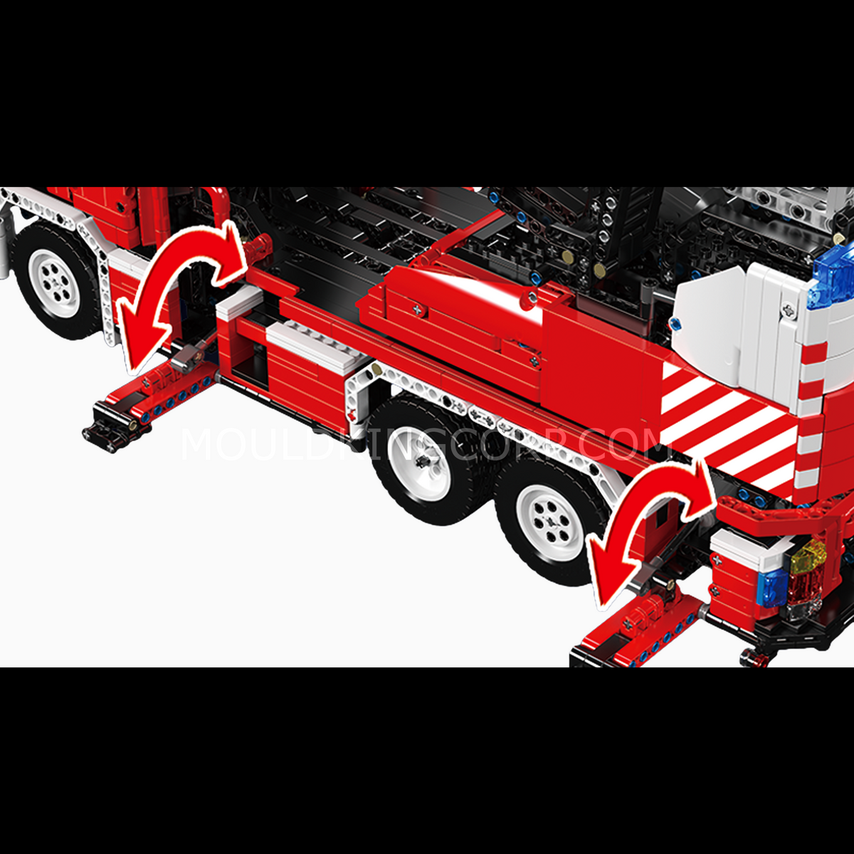 Camion de pompiers à échelle, vue 4