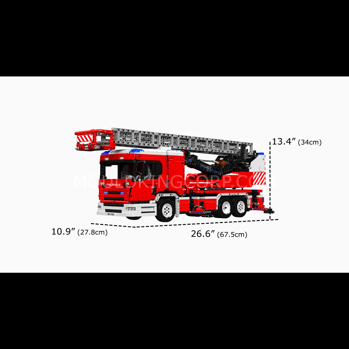 Camion de pompiers à échelle, vue 6
