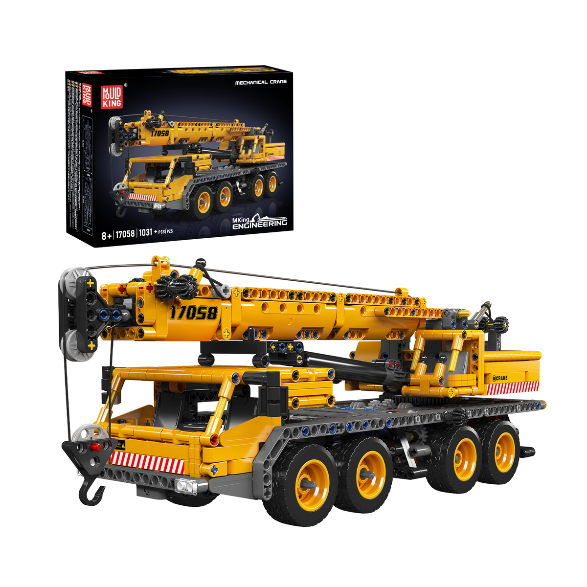 Grue mobile jaune, vue principale