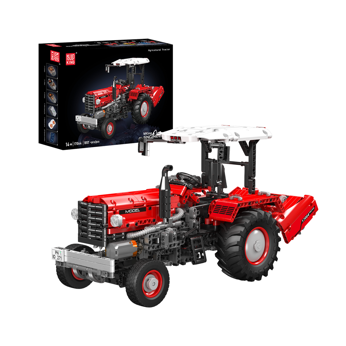 Tracteur agricole et ses outils, vue principale