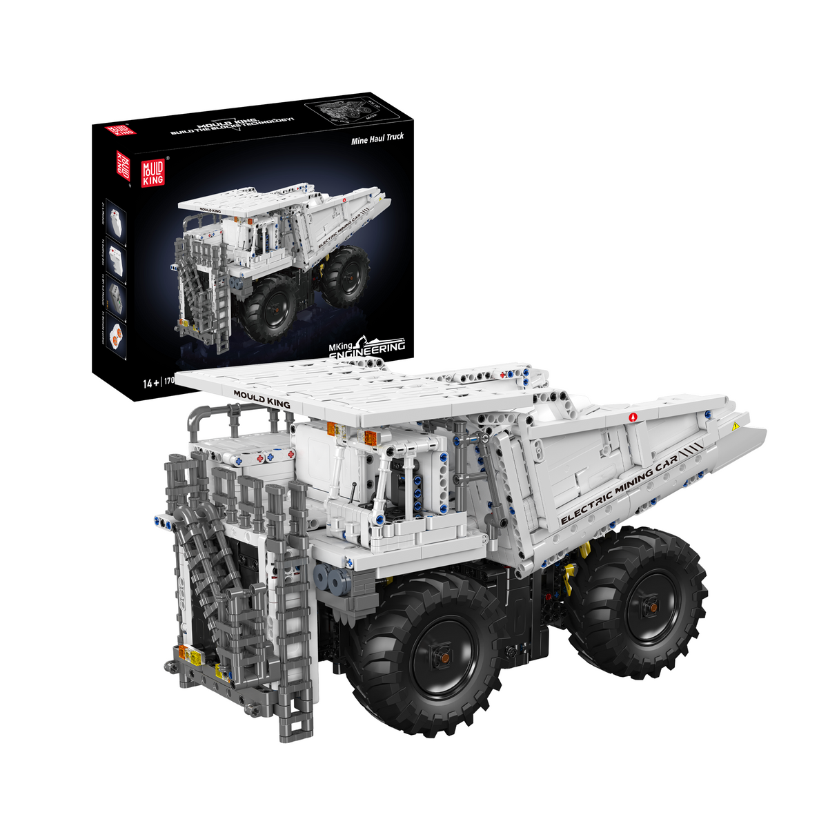 Camion de carrière blanc, vue principale