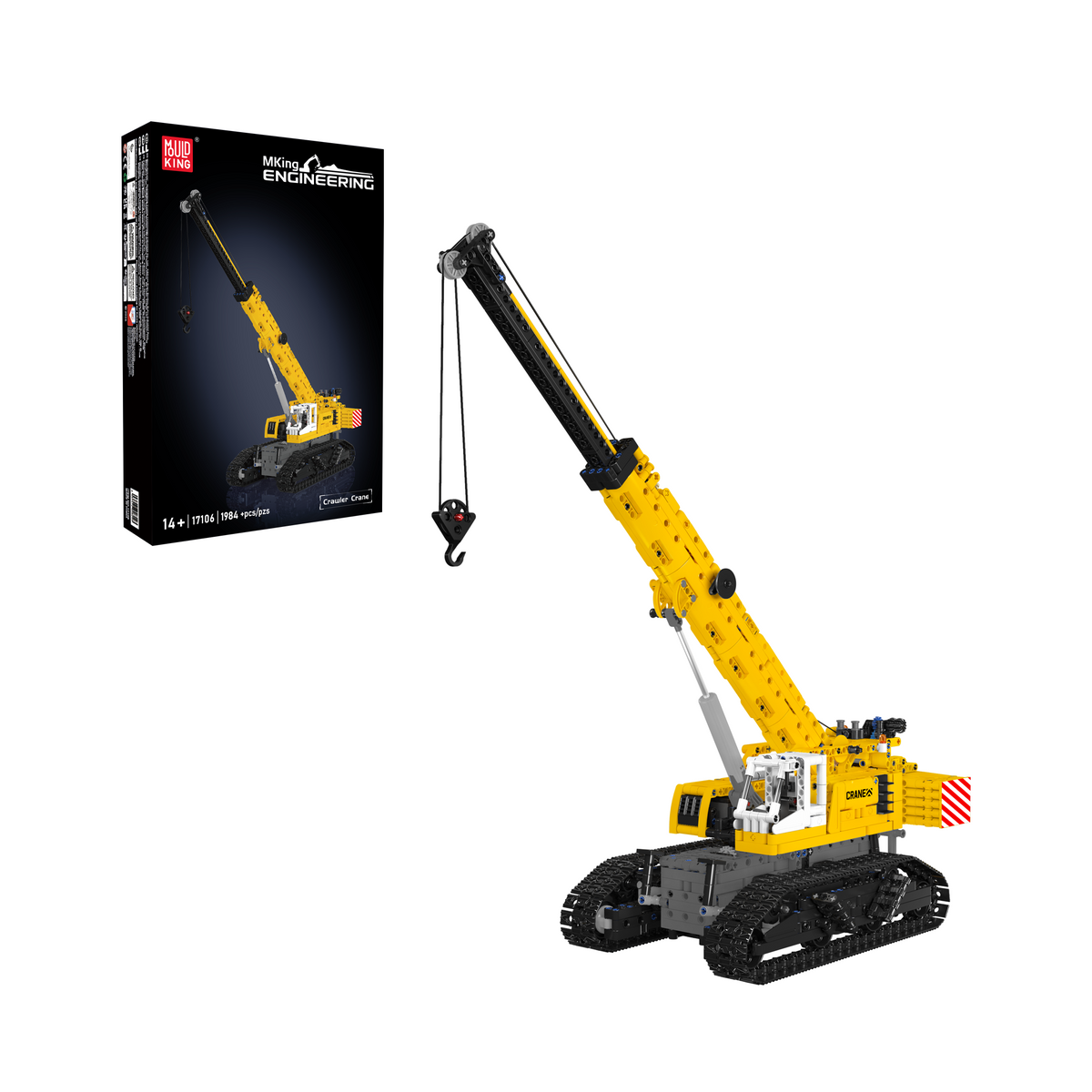 Grue sur chenilles télécommandée, vue principale