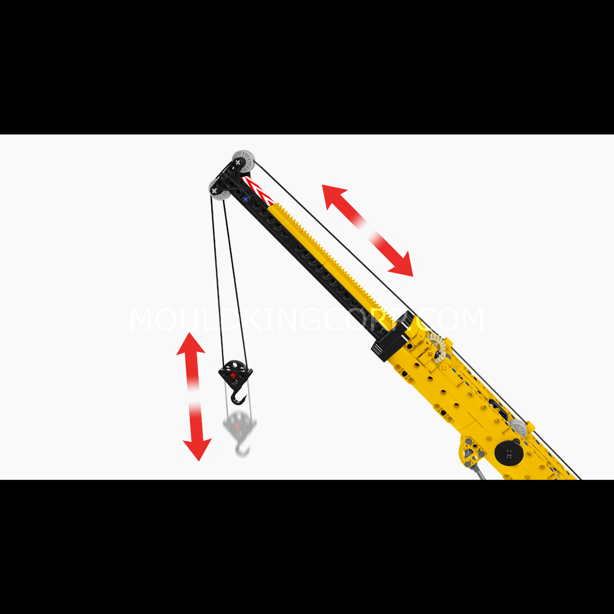 Grue sur chenilles télécommandée, vue 3