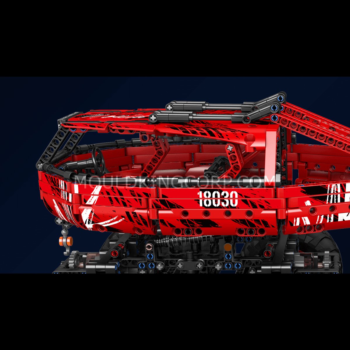 Crawler rouge télécommandé à 8 moteurs, vue 4