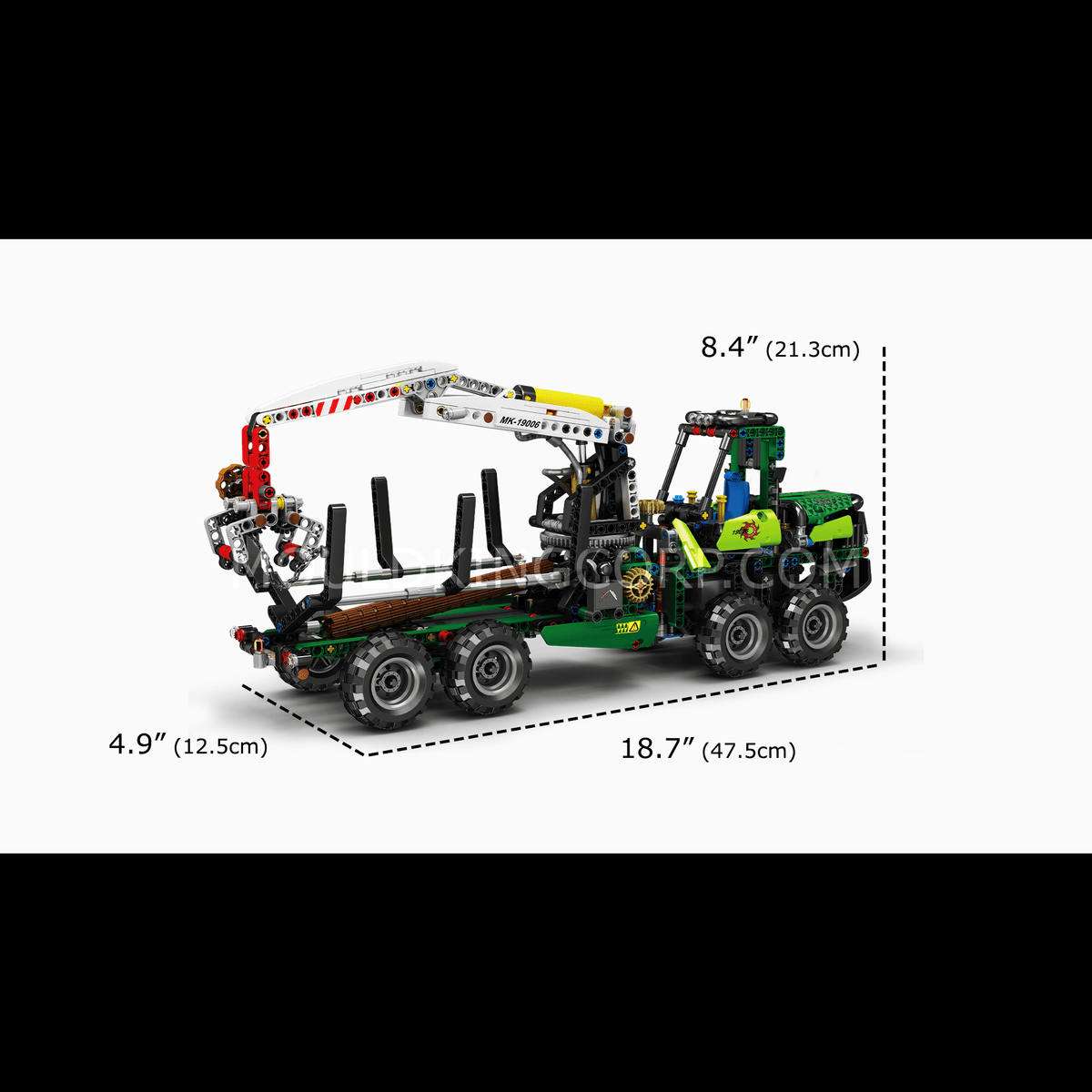 Camion grumier à grue pneumatique motorisée, vue 6
