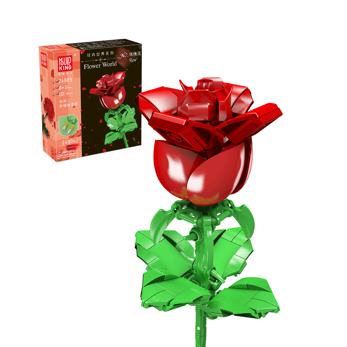 Rose rouge, vue principale