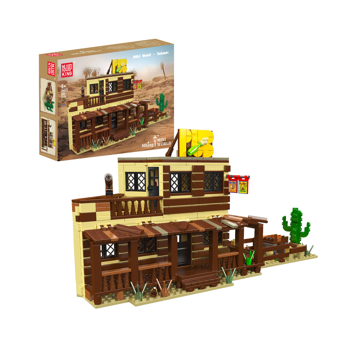 Saloon du Far West, petit format, vue principale