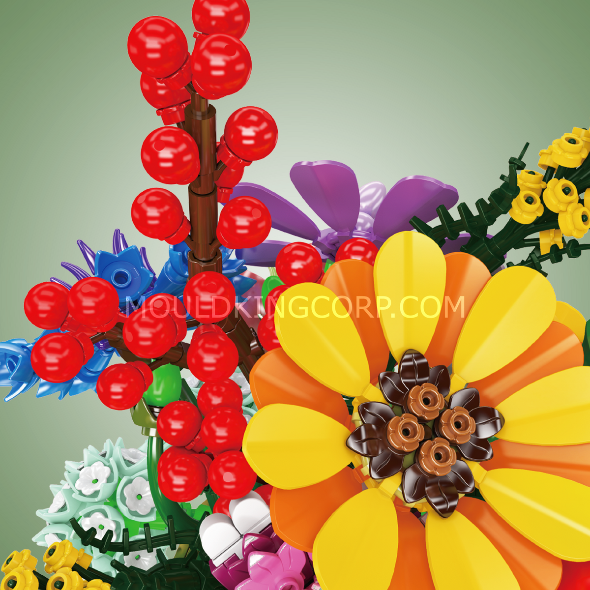 Bouquet champêtre aux dix fleurs, vue 3