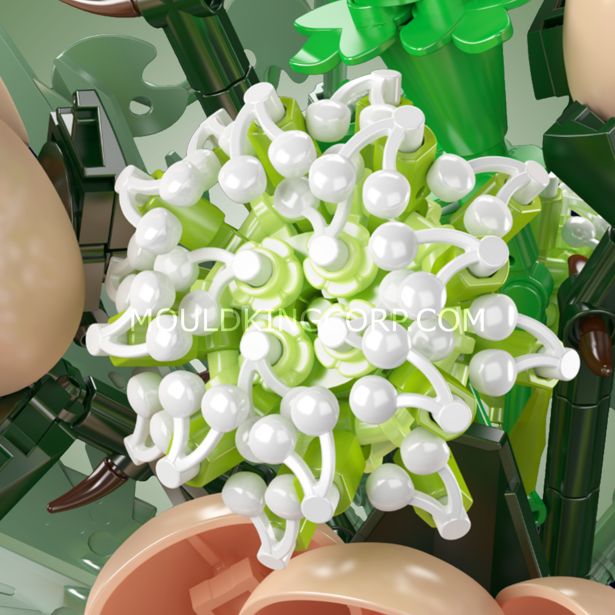 Bouquet de roses blanches, vue 3