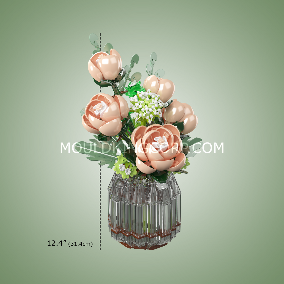 Bouquet de roses blanches, vue 6