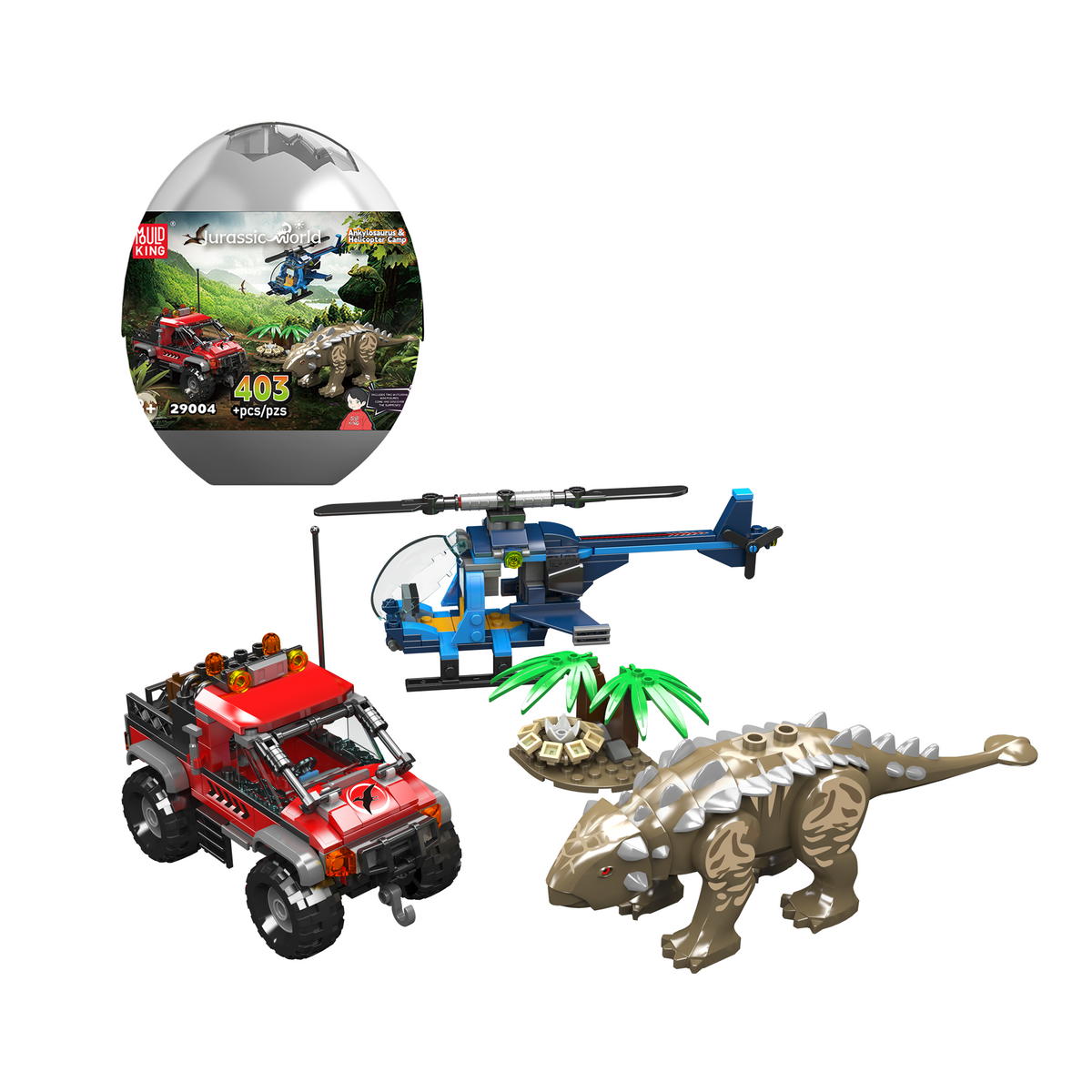 Œuf de dinosaure ankylosaure, vue principale