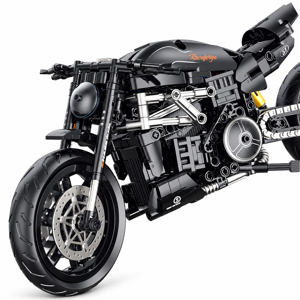 Power cruiser noir, échelle 1:8