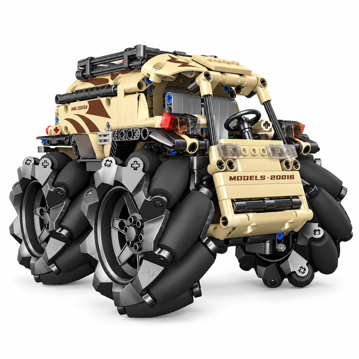 Quad télécommandé à roues omnidirectionnelles