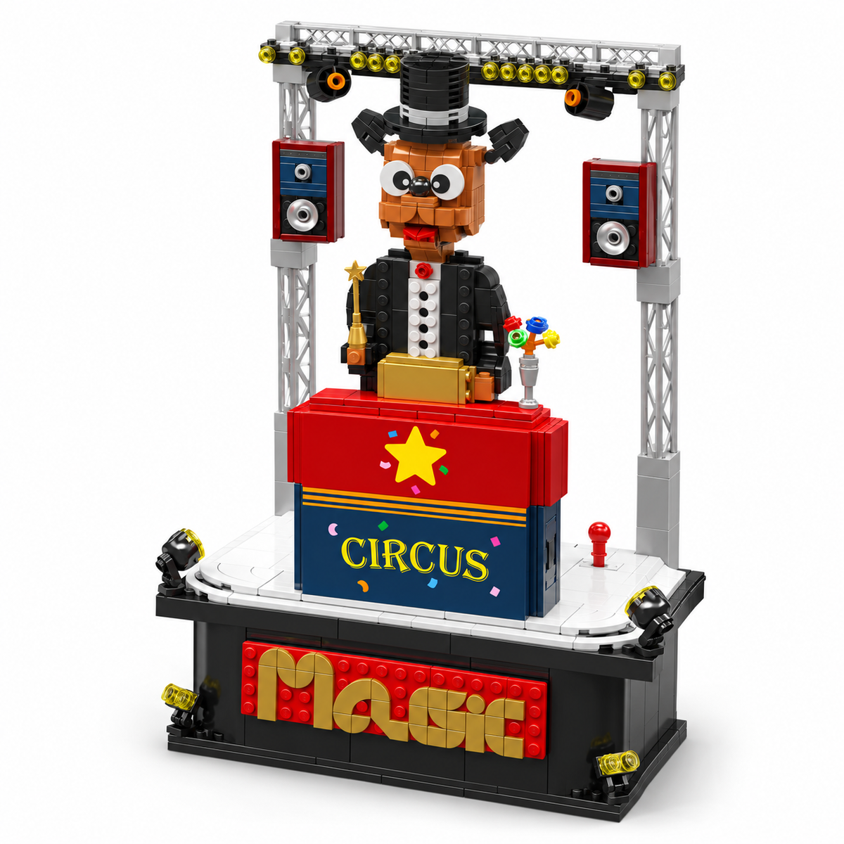 Scène de spectacle de magie animée