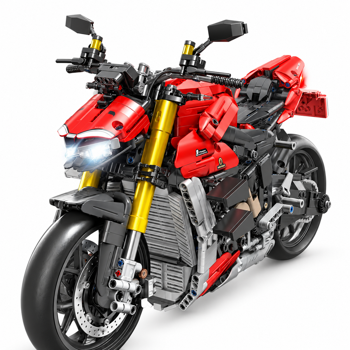 Superbike italienne d'exception éclairée, échelle 1:5