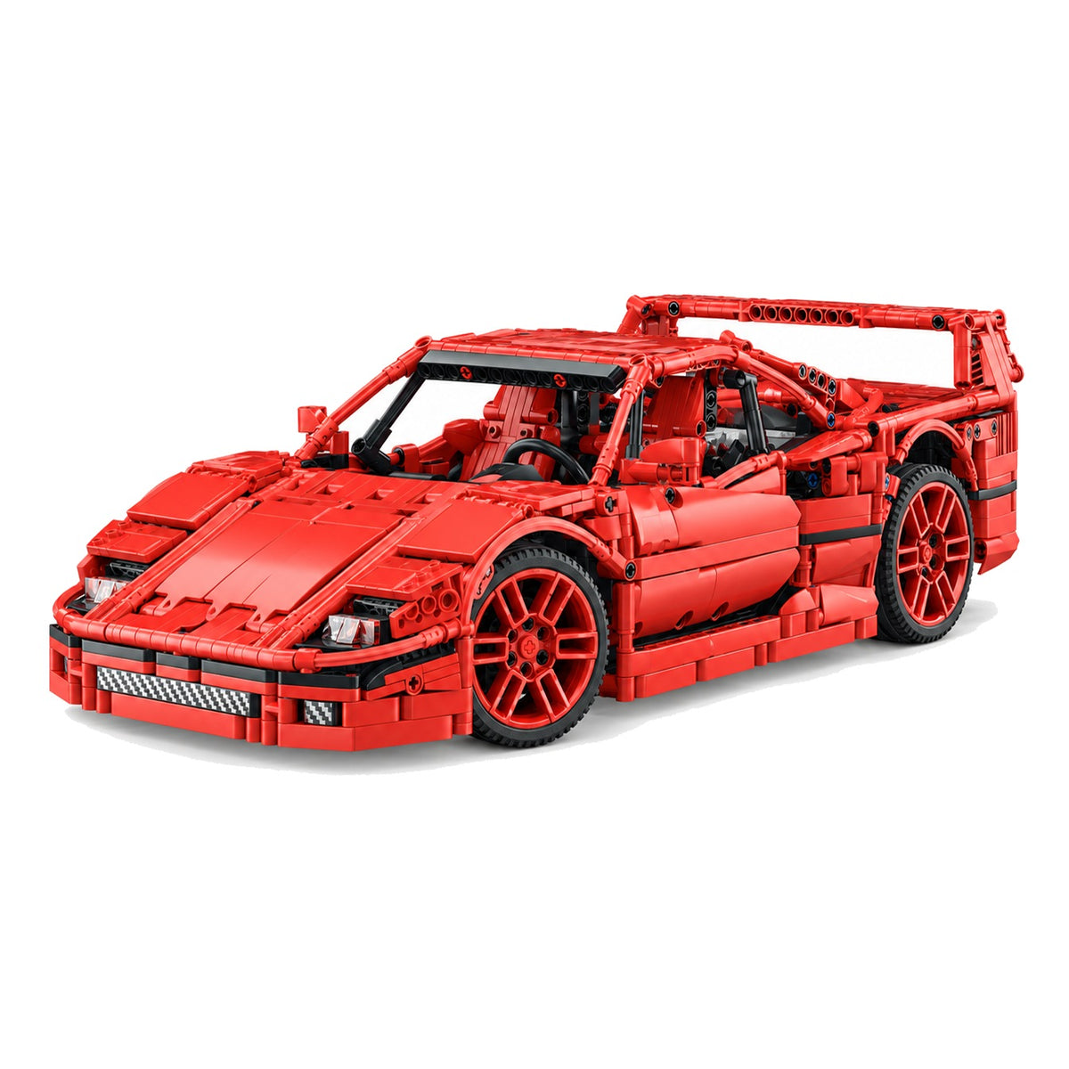 Voiture de course légendaire télécommandée 1:10, V8 biturbo en briques, vue de trois quarts