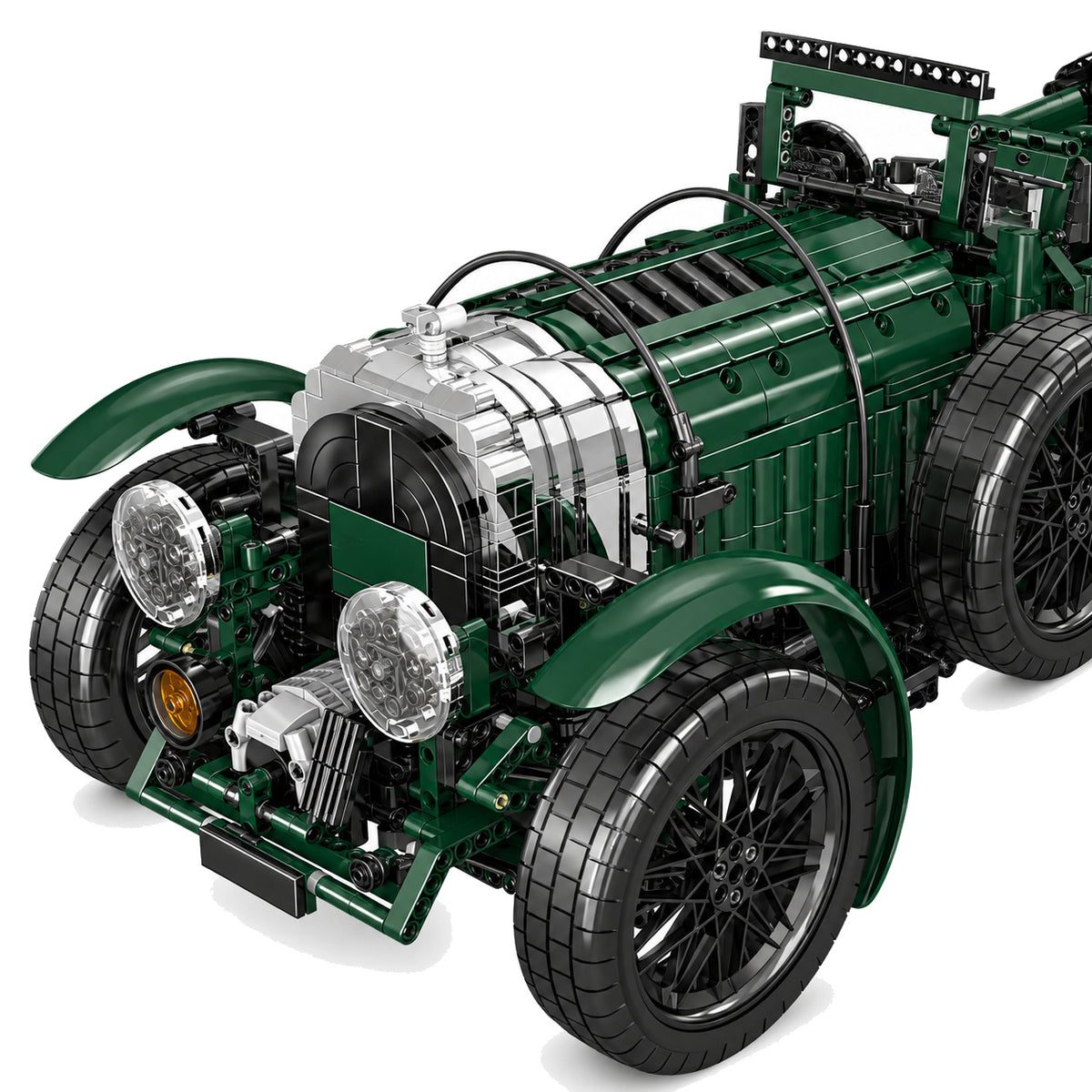 Détail de voiture de course vintage 1930 télécommandée