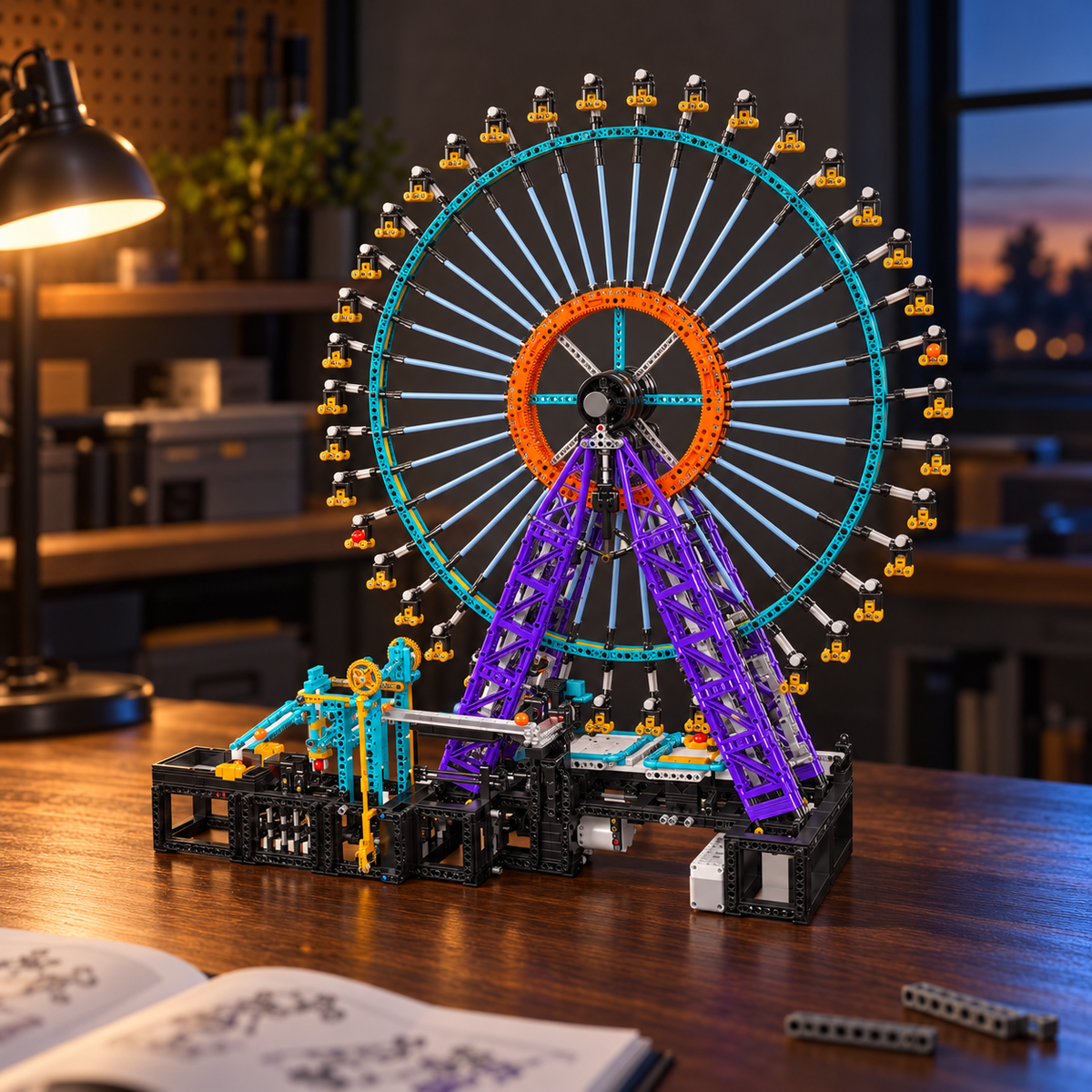Ambiance – Grande roue à billes sur l'établi, notice et pièces