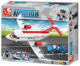 Jet d'affaires avec voiture et station de ravitaillement, vue principale